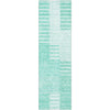 Piper Looms Mayfield Striped AMF686 Teal Machine Washable Area Rug Runner Main Image