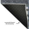 Piper Looms Mayfield Striped AMF687 Blue Machine Washable Area Rug Backing Image