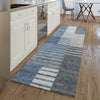 Piper Looms Mayfield Striped AMF687 Blue Machine Washable Area Rug Runner Lifestyle Image Feature