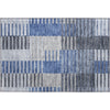 Piper Looms Mayfield Striped AMF687 Blue Machine Washable Area Rug Scatter Main Image