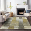 Piper Looms Mayfield Striped AMF687 Brown Machine Washable Area Rug Lifestyle Image Feature
