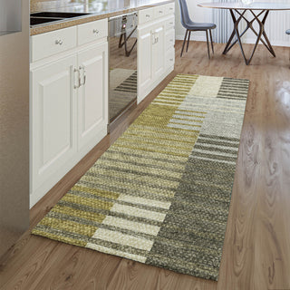 Piper Looms Mayfield Striped AMF687 Brown Machine Washable Area Rug Runner Lifestyle Image Feature