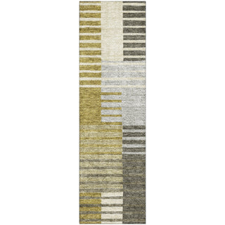 Piper Looms Mayfield Striped AMF687 Brown Machine Washable Area Rug Runner Main Image