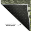 Piper Looms Mayfield Striped AMF687 Green Machine Washable Area Rug Backing Image