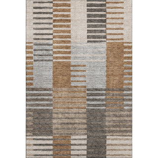 Piper Looms Mayfield Striped AMF687 Paprika Machine Washable Area Rug main image
