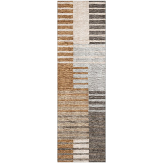 Piper Looms Mayfield Striped AMF687 Paprika Machine Washable Area Rug Runner Main Image