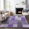 Piper Looms Mayfield Striped AMF687 Purple Machine Washable Area Rug Lifestyle Image Feature