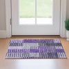 Piper Looms Mayfield Striped AMF687 Purple Machine Washable Area Rug Scatter Lifestyle Image Feature
