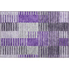 Piper Looms Mayfield Striped AMF687 Purple Machine Washable Area Rug Scatter Main Image