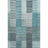 Piper Looms Mayfield Striped AMF687 Teal Machine Washable Area Rug main image