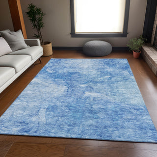 Piper Looms Mayfield Modern AMF688 Blue Machine Washable Area Rug Lifestyle Image Feature