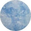 Piper Looms Mayfield Modern AMF688 Blue Machine Washable Area Rug Round Main Image