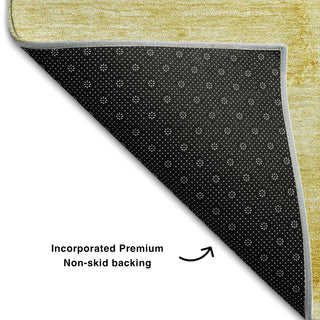 Piper Looms Mayfield Modern AMF688 Gold Machine Washable Area Rug Backing Image