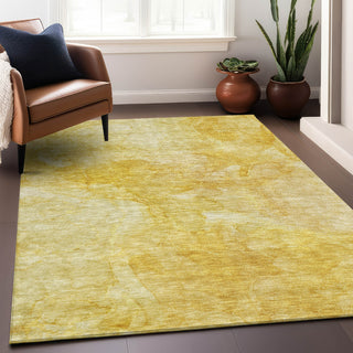 Piper Looms Mayfield Modern AMF688 Gold Machine Washable Area Rug Lifestyle Image Feature