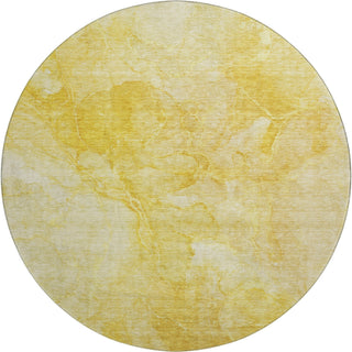Piper Looms Mayfield Modern AMF688 Gold Machine Washable Area Rug Round Main Image