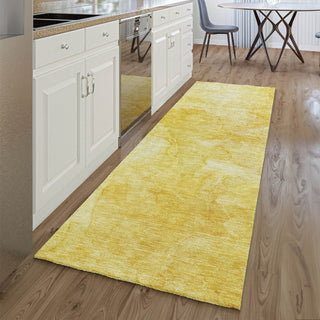 Piper Looms Mayfield Modern AMF688 Gold Machine Washable Area Rug Runner Lifestyle Image Feature