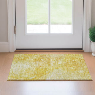 Piper Looms Mayfield Modern AMF688 Gold Machine Washable Area Rug Scatter Lifestyle Image Feature