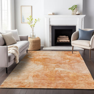 Piper Looms Mayfield Modern AMF688 Salmon Machine Washable Area Rug Lifestyle Image Feature