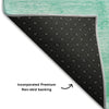 Piper Looms Mayfield Modern AMF688 Teal Machine Washable Area Rug Backing Image