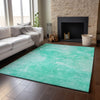 Piper Looms Mayfield Modern AMF688 Teal Machine Washable Area Rug Lifestyle Image Feature
