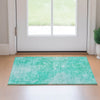 Piper Looms Mayfield Modern AMF688 Teal Machine Washable Area Rug Scatter Lifestyle Image Feature
