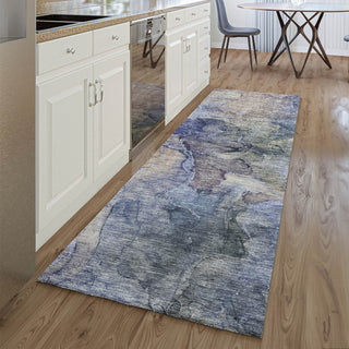 Piper Looms Mayfield Modern AMF689 Blue Machine Washable Area Rug Runner Lifestyle Image Feature