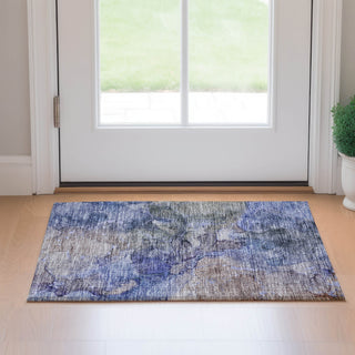 Piper Looms Mayfield Modern AMF689 Blue Machine Washable Area Rug Scatter Lifestyle Image Feature