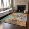 Piper Looms Mayfield Modern AMF689 Coral Machine Washable Area Rug Lifestyle Image Feature