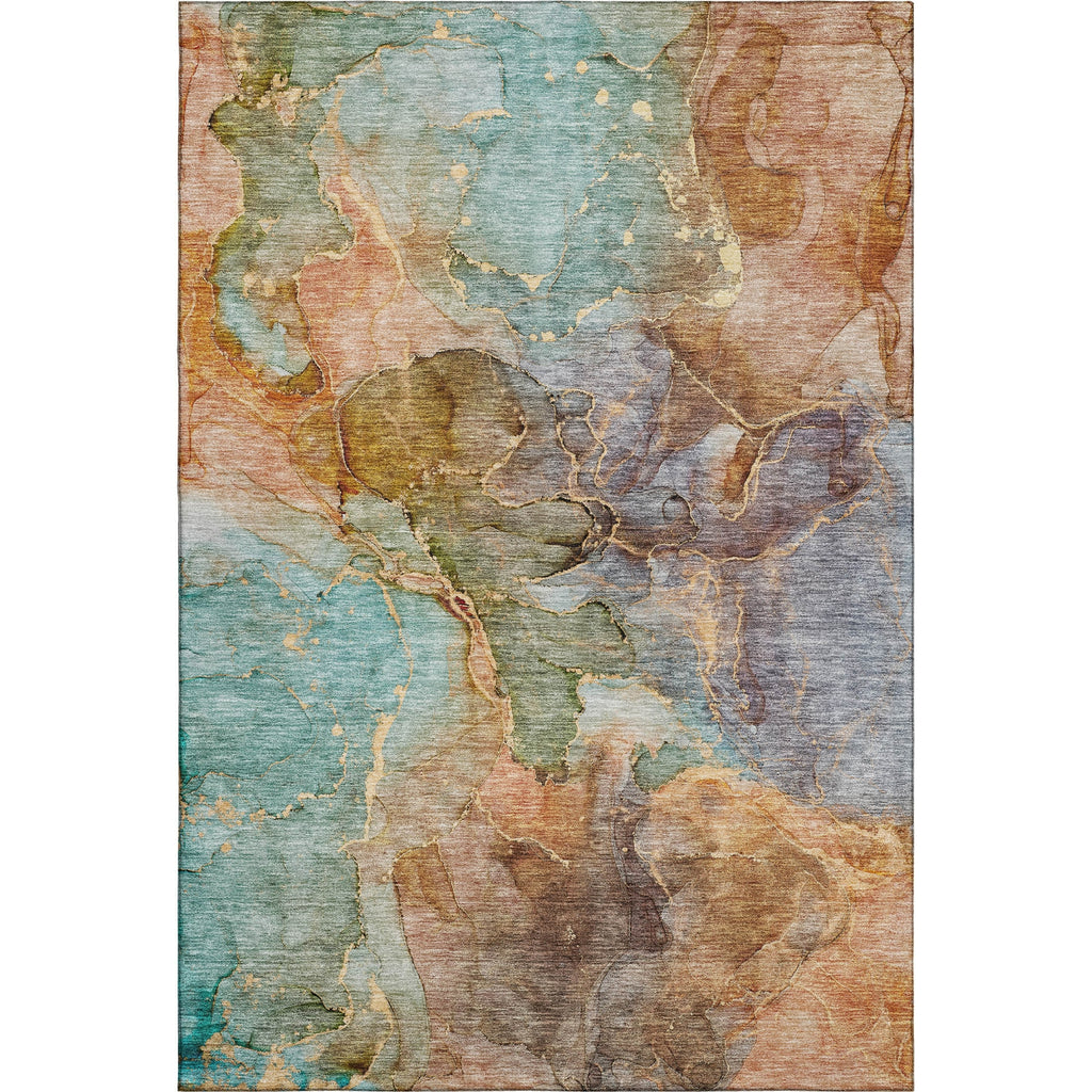 Piper Looms Mayfield Modern AMF689 Coral Machine Washable Area Rug main image