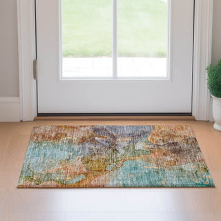 Piper Looms Mayfield Modern AMF689 Coral Machine Washable Area Rug Scatter Lifestyle Image Feature