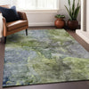 Piper Looms Mayfield Modern AMF689 Olive Machine Washable Area Rug Lifestyle Image Feature
