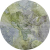 Piper Looms Mayfield Modern AMF689 Olive Machine Washable Area Rug Round Main Image
