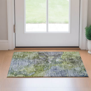 Piper Looms Mayfield Modern AMF689 Olive Machine Washable Area Rug Scatter Lifestyle Image Feature