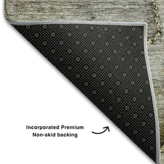 Piper Looms Mayfield Modern AMF689 Taupe Machine Washable Area Rug Backing Image