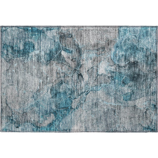 Piper Looms Mayfield Modern AMF689 Teal Machine Washable Area Rug Scatter Main Image