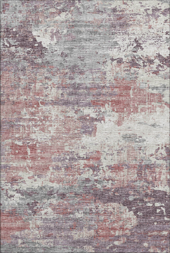 Piper Looms Mayfield Soft Abstract AMF69 Pink Machine Washable Area Rug main image