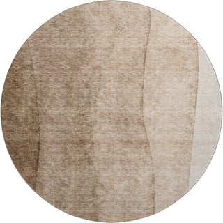 Piper Looms Mayfield Ombre AMF690 Brown Machine Washable Area Rug Round Main Image