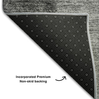 Piper Looms Mayfield Ombre AMF690 Gray Machine Washable Area Rug Backing Image