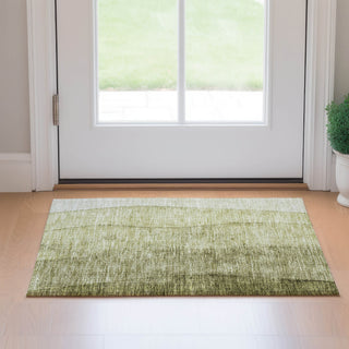 Piper Looms Mayfield Ombre AMF690 Olive Machine Washable Area Rug Scatter Lifestyle Image Feature