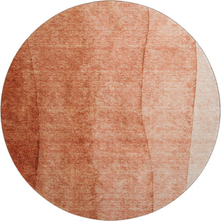 Piper Looms Mayfield Ombre AMF690 Paprika Machine Washable Area Rug Round Main Image
