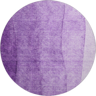 Piper Looms Mayfield Ombre AMF690 Purple Machine Washable Area Rug Round Main Image