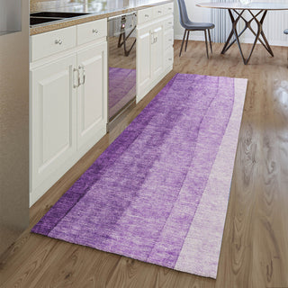 Piper Looms Mayfield Ombre AMF690 Purple Machine Washable Area Rug Runner Lifestyle Image Feature
