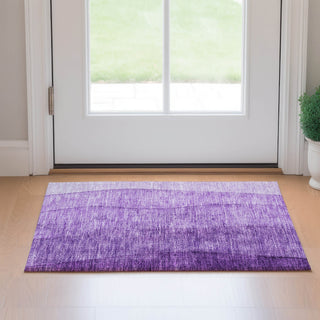 Piper Looms Mayfield Ombre AMF690 Purple Machine Washable Area Rug Scatter Lifestyle Image Feature