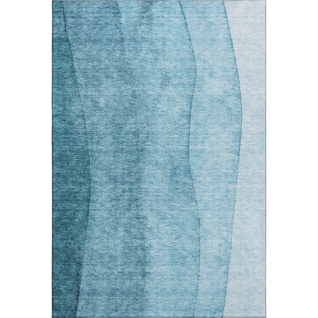 Piper Looms Mayfield Ombre AMF690 Teal Machine Washable Area Rug main image