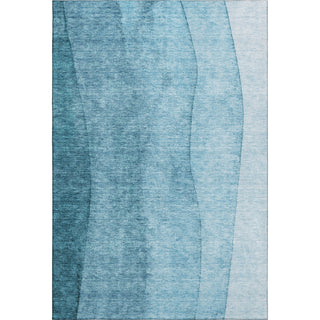 Piper Looms Mayfield Ombre AMF690 Teal Machine Washable Area Rug main image
