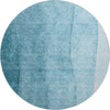 Piper Looms Mayfield Ombre AMF690 Teal Machine Washable Area Rug Round Main Image