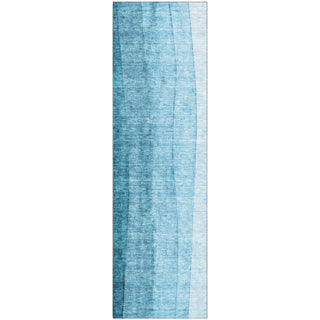 Piper Looms Mayfield Ombre AMF690 Teal Machine Washable Area Rug Runner Main Image