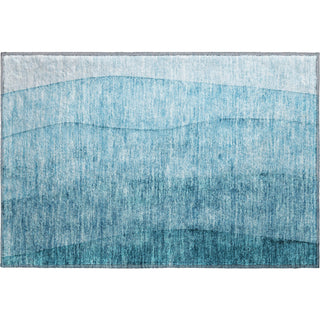 Piper Looms Mayfield Ombre AMF690 Teal Machine Washable Area Rug Scatter Main Image