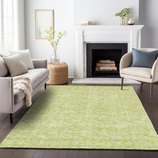 Piper Looms Mayfield Floral AMF691 Aloe Machine Washable Area Rug Lifestyle Image Feature