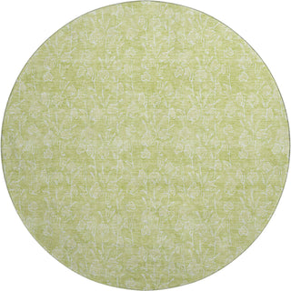 Piper Looms Mayfield Floral AMF691 Aloe Machine Washable Area Rug Round Main Image